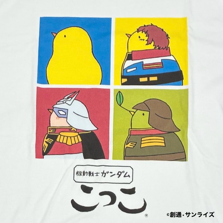 STRICT-Gこっこ『機動戦士ガンダム』カラーブロック Tシャツホワイト