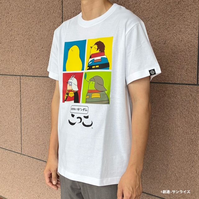 新品　STRICT-G × こっこ × 機動戦士ガンダム コラボTシャツ XXL STRICT-Gこっこ『機動戦士ガンダム』カラーブロック Tシャツホワイト