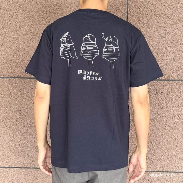 STRICT-Gこっこ『機動戦士ガンダム』バックプリント Tシャツネイビー